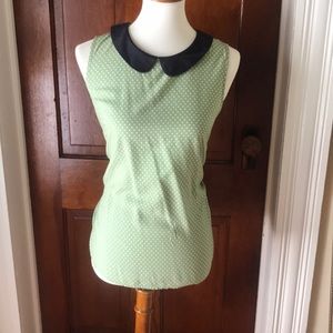 Modcloth Peter Pan Collar Vintage Inspired Top